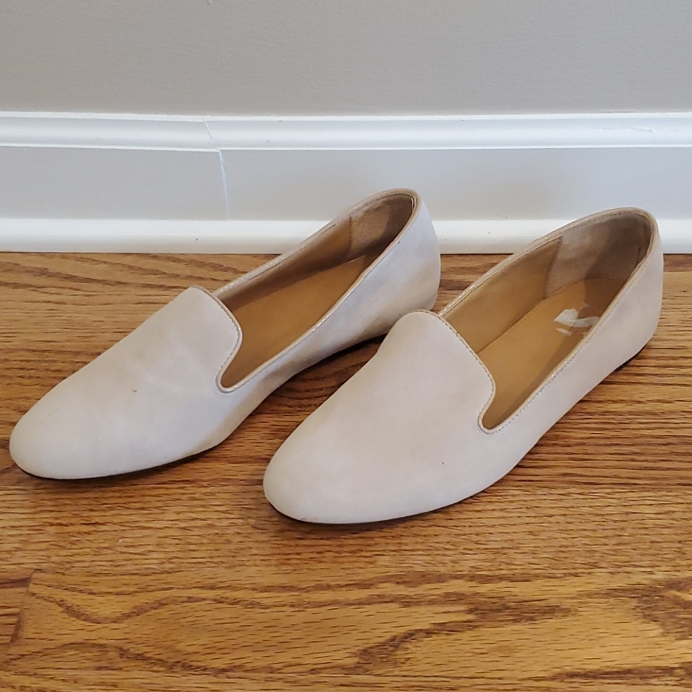J. Crew Cream Smoking Suede Loafers 10